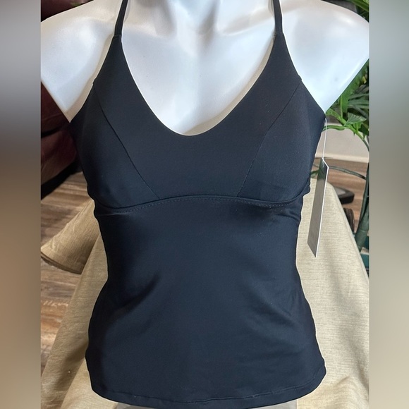 Nwt Athleta Triangle Tankini A-C 🌴 Sz Small 🌴Adjustable Tie Back - Picture 2 of 6